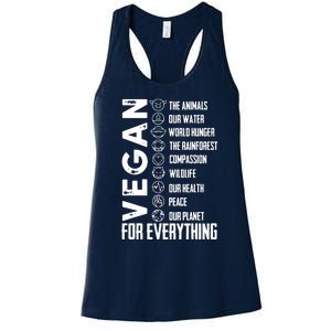 Vegan For Everything Planet Earth Day Save The Bees Women's Racerback Tank