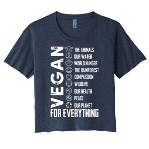 Vegan For Everything Planet Earth Day Save The Bees Women's Crop Top Tee