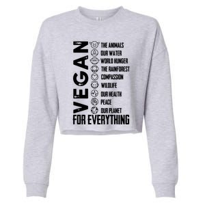 Vegan For Everything Planet Earth Day Save The Bees Cropped Pullover Crew