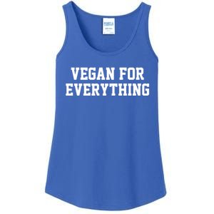 Vegan For Everything Proud Vegetables Vegan Day Fitness Gift Ladies Essential Tank