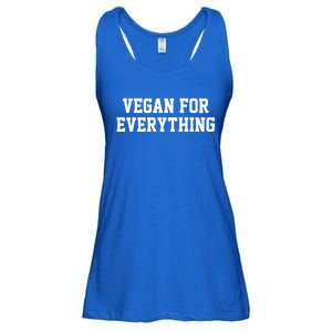 Vegan For Everything Proud Vegetables Vegan Day Fitness Gift Ladies Essential Flowy Tank