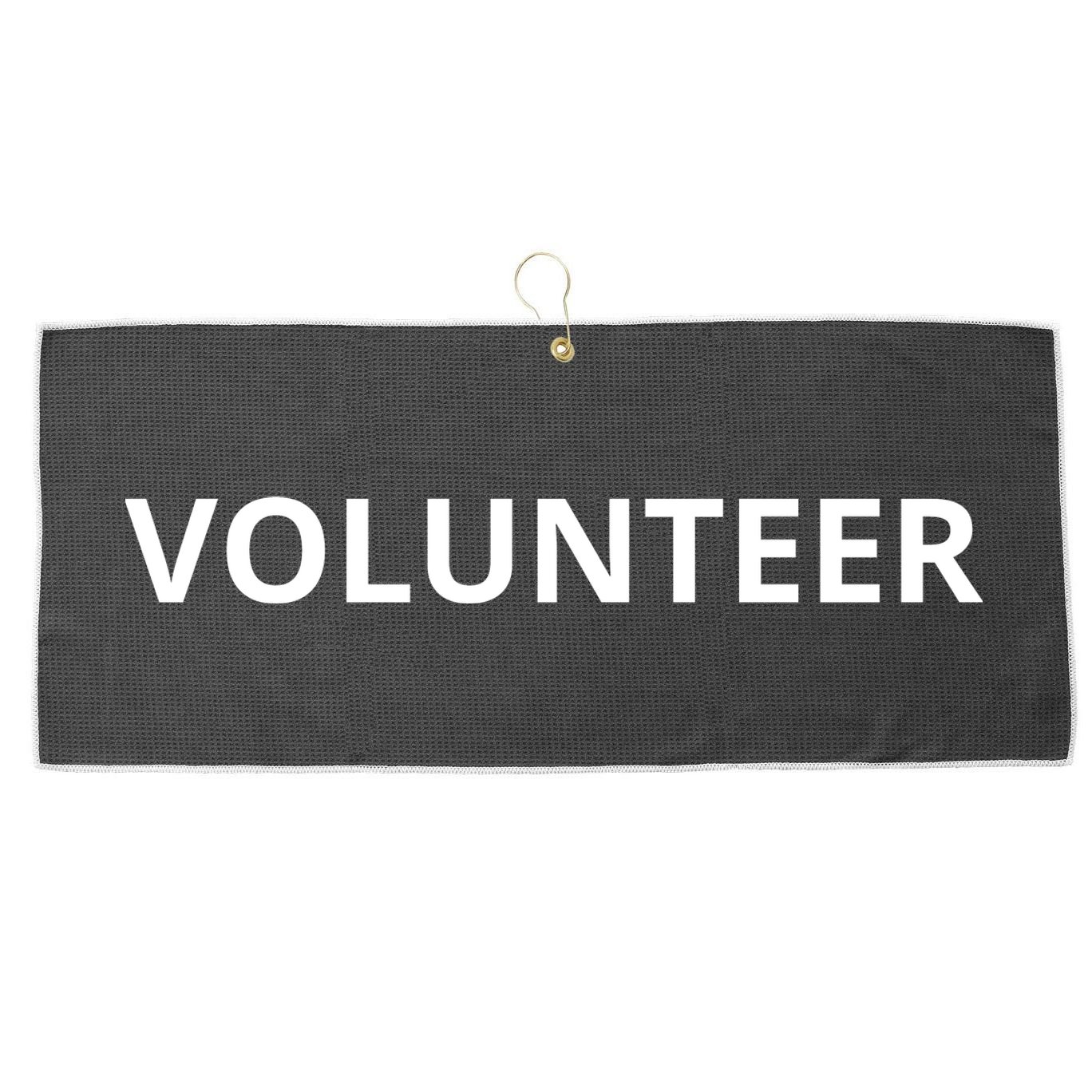 Volunteer For Events Cute Design Large Microfiber Waffle Golf Towel