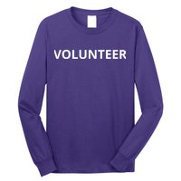 Volunteer For Events Cute Design Long Sleeve Shirt