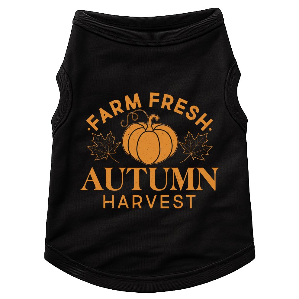 Vintage Farm Fresh Autumn Harvest Doggie Tank
