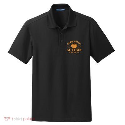 Vintage Farm Fresh Autumn Harvest Dry Zone Grid Polo