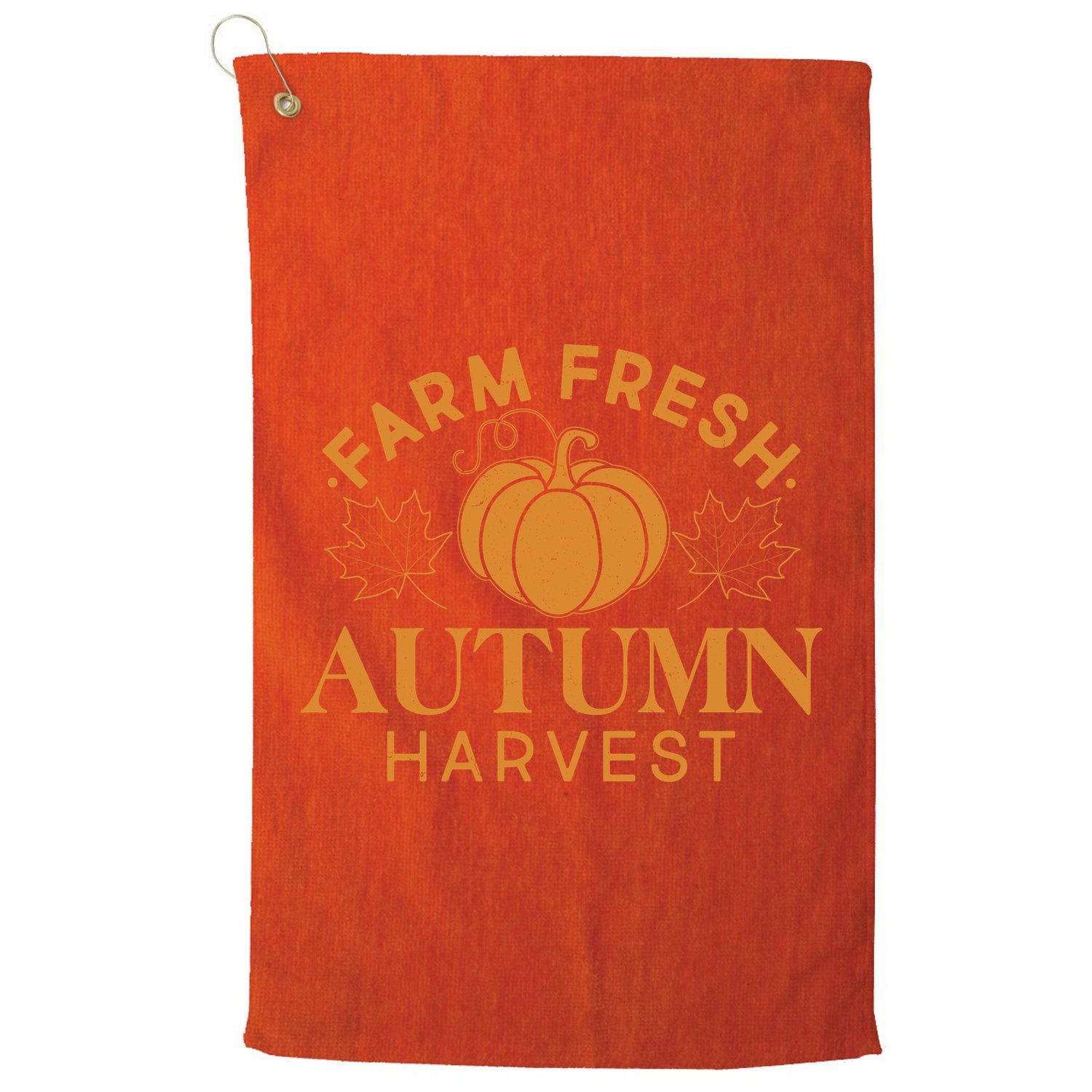 Vintage Farm Fresh Autumn Harvest Golf Towel