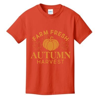 Vintage Farm Fresh Autumn Harvest Kids T-Shirt