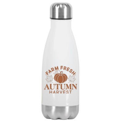 Vintage Farm Fresh Autumn Harvest Stainless Steel Insulated Water Bottle