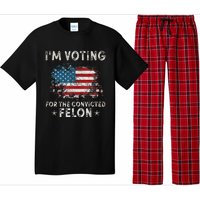 Voting For Felon Trump 2024 Political Pajama Set