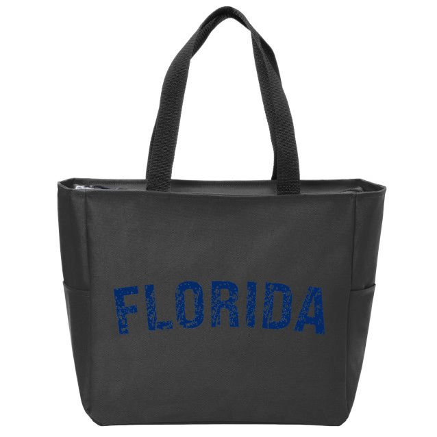 Vintage Florida Florida Orange Retro Zip Tote Bag