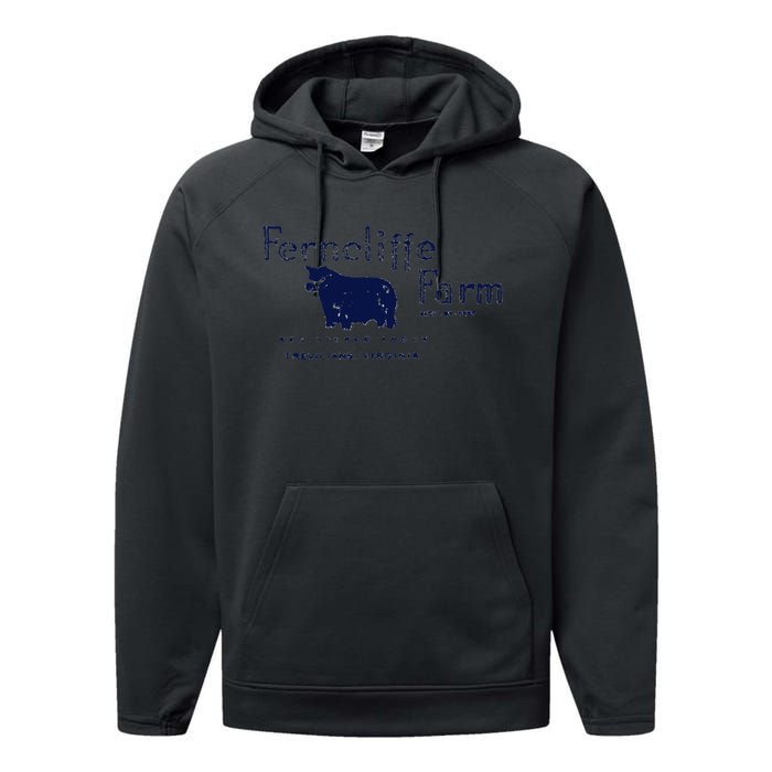 Vintage Ferncliffe Farm Stamp Performance Fleece Hoodie