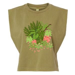 Venus Flytrap Floral Garment-Dyed Women's Muscle Tee