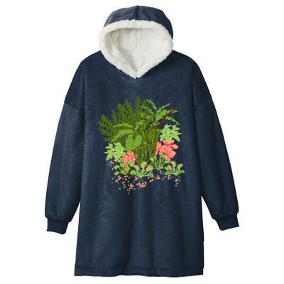 Venus Flytrap Floral Hooded Wearable Blanket