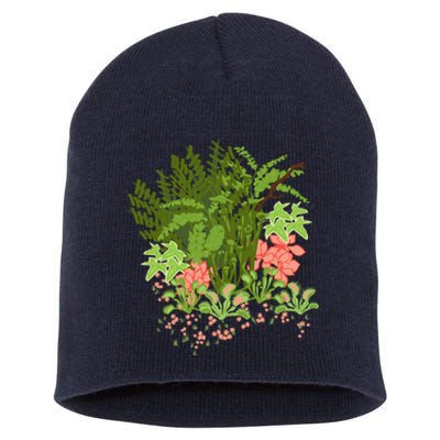 Venus Flytrap Floral Short Acrylic Beanie