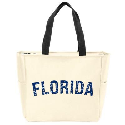 Vintage Florida Florida Orange Retro Zip Tote Bag