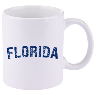 Vintage Florida Florida Orange Retro 11oz C Handle Ceramic Mug