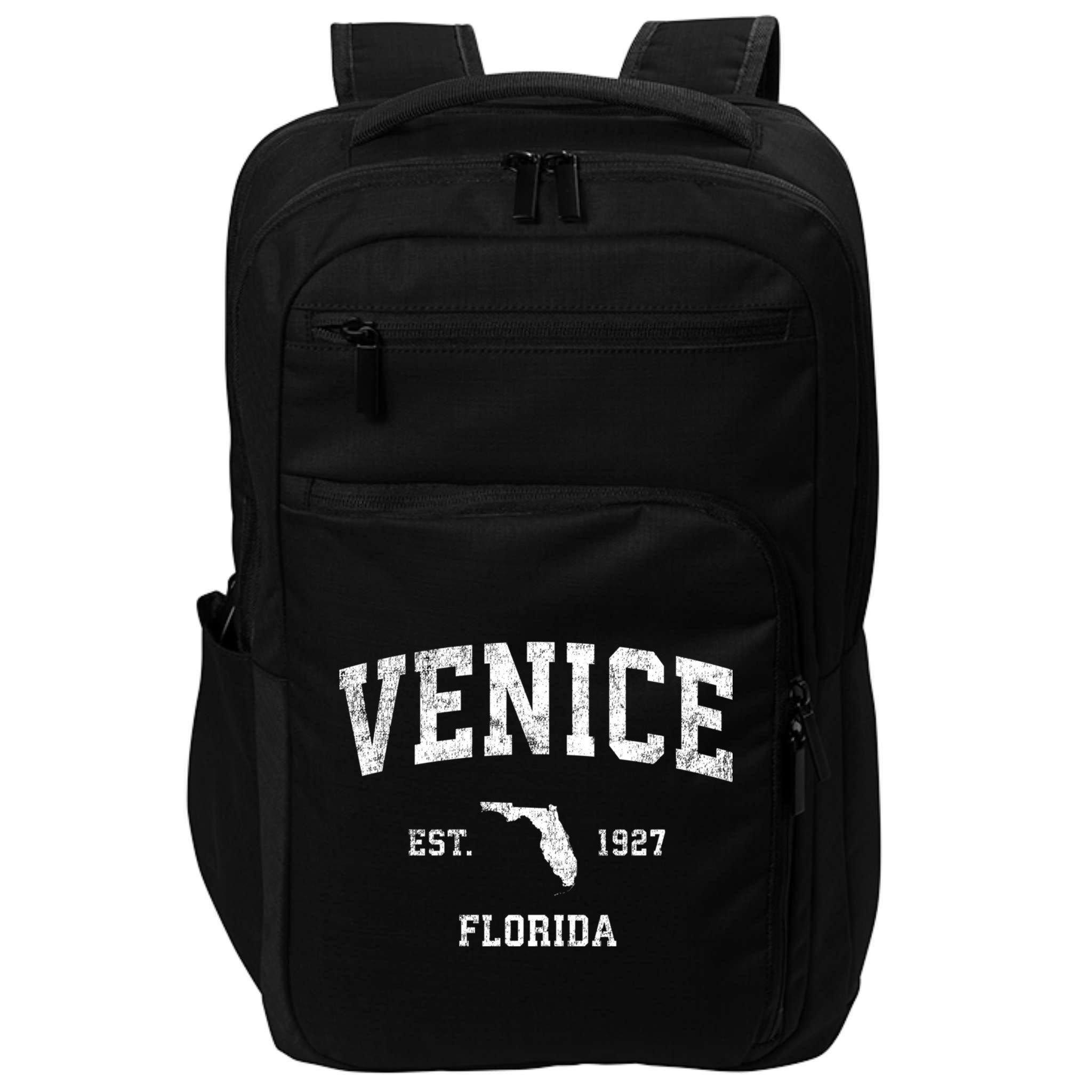 Venice Florida Fl Vintage Sports Impact Tech Backpack