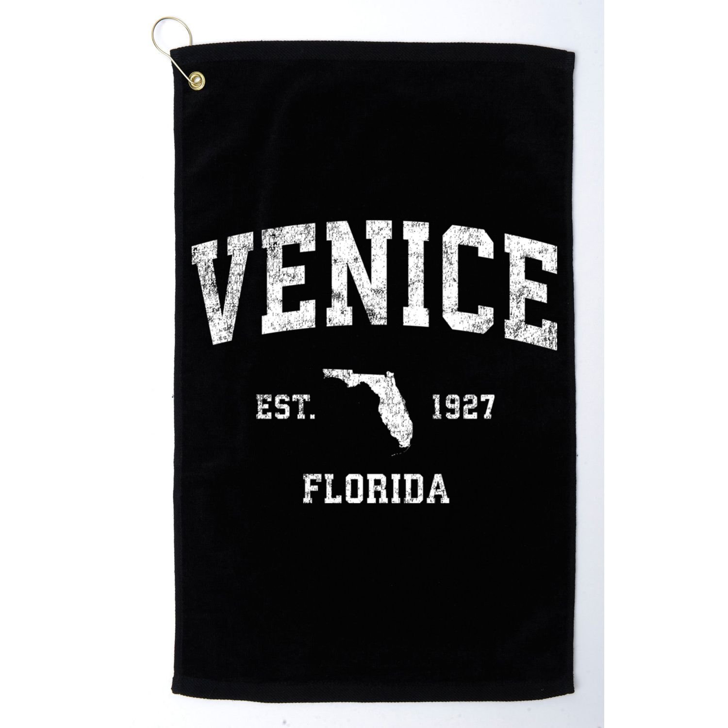 Venice Florida Fl Vintage Sports Golf Towel