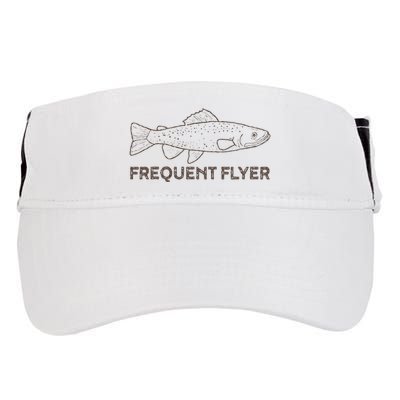 Vintage Fly Fishing Frequent Flyer Trout Fishing Adult Drive Performance Visor