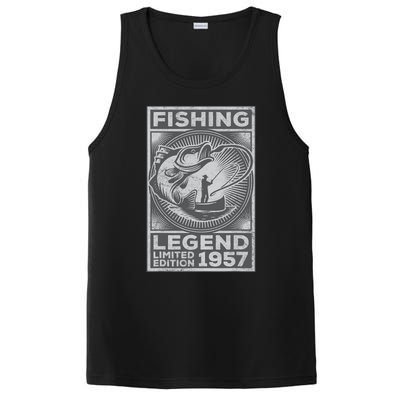 Vintage Fish Fisherman Bass Fishing Legend 1957 Birthday PosiCharge Competitor Tank