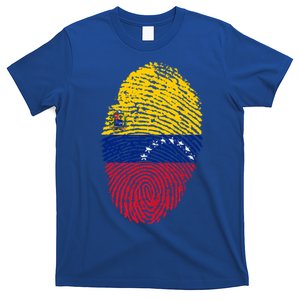 Venezuela Flag Fingerprint Great Gift T-Shirt