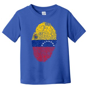 Venezuela Flag Fingerprint Great Gift Toddler T-Shirt