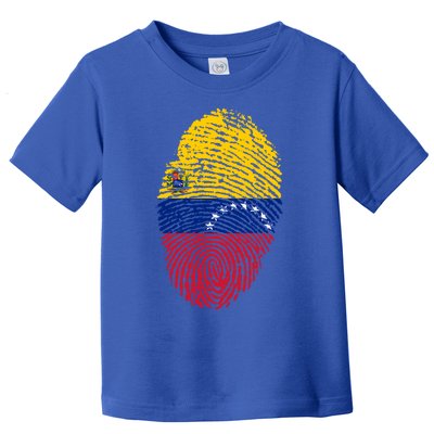 Venezuela Flag Fingerprint Great Gift Toddler T-Shirt