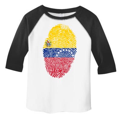 Venezuela Flag Fingerprint Great Gift Toddler Fine Jersey T-Shirt