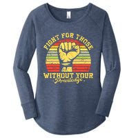 Vintage Fight For Those Without Your Privilege Civil Rights Women's Perfect Tri Tunic Long Sleeve Shirt