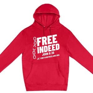 Vineyard Freeland Free Indeed John 836 Premium Pullover Hoodie