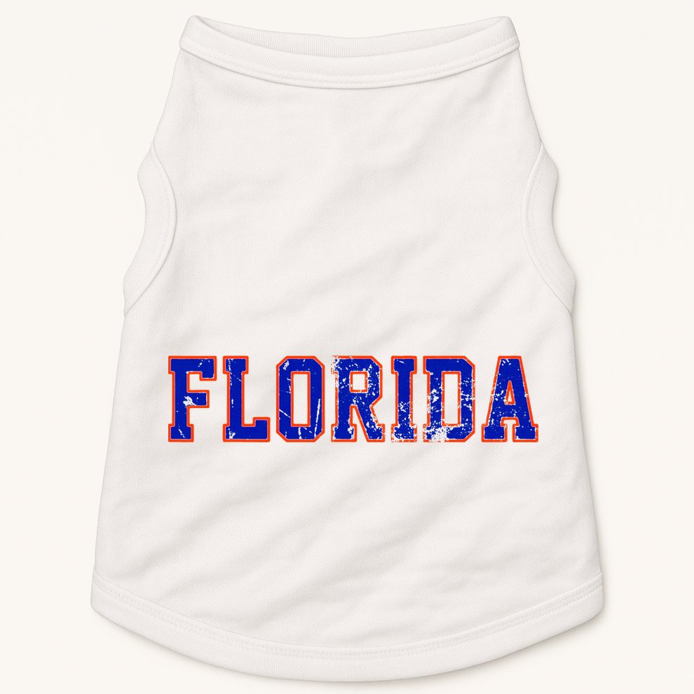 Vintage Florida Florida Orange Blue Doggie Tank