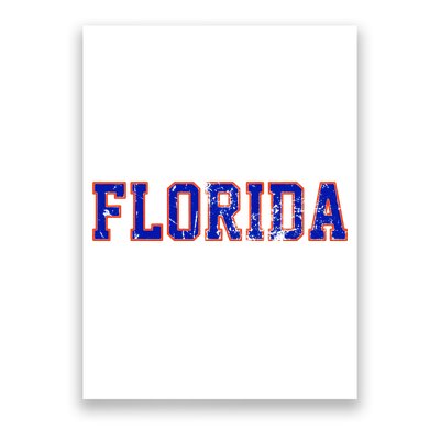 Vintage Florida Florida Orange Blue Poster