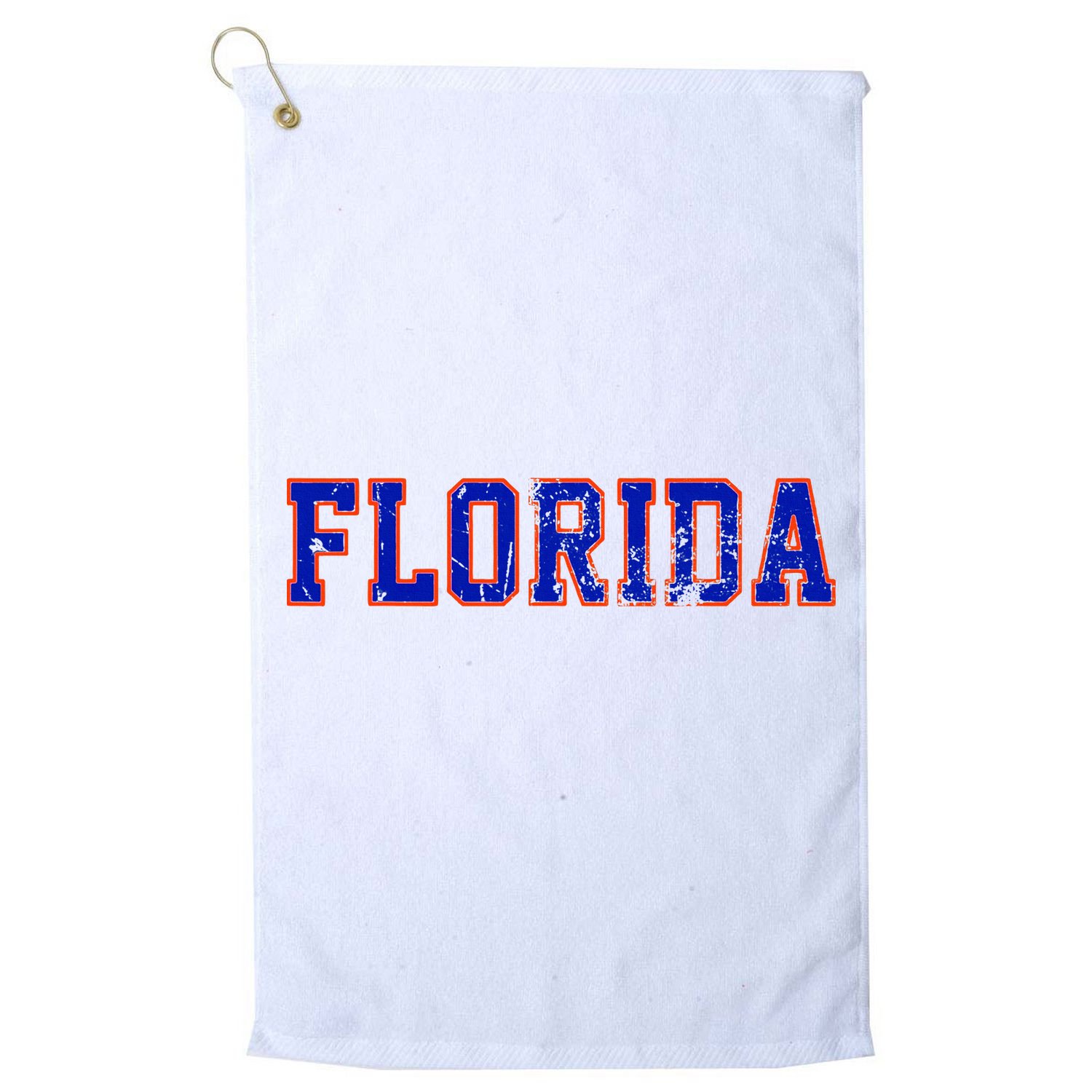 Vintage Florida Florida Orange Blue Golf Towel