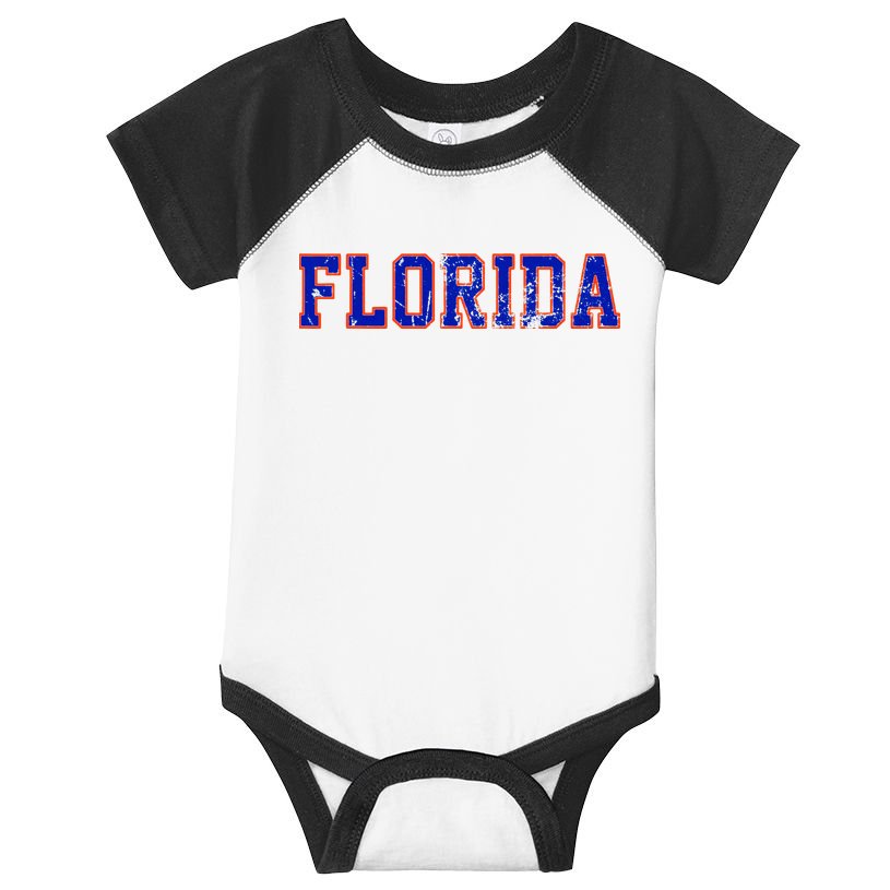 Vintage Florida Florida Orange Blue Infant Baby Jersey Bodysuit