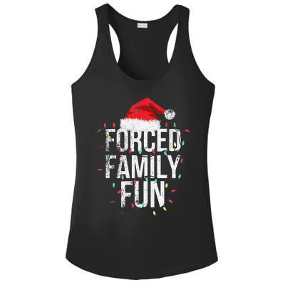 Vintage Forced Family Fun Sarcastic Christmas Xmas Ladies PosiCharge Competitor Racerback Tank