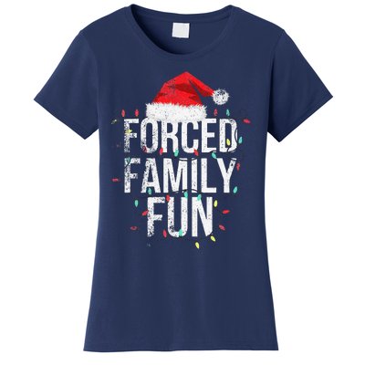 Vintage Forced Family Fun Sarcastic Christmas Xmas Women's T-Shirt