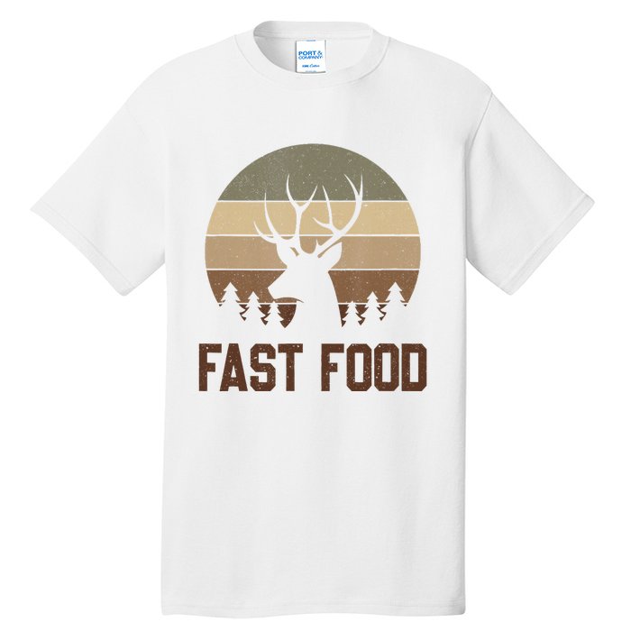 Vintage Fast Food Hunter Deer Hunting Tall T-Shirt