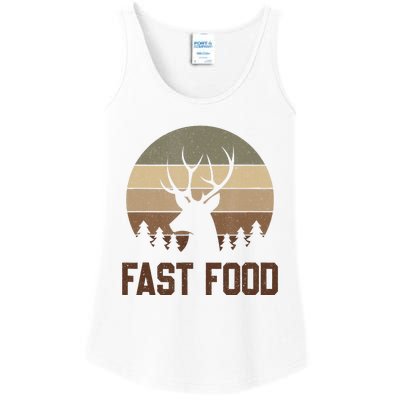 Vintage Fast Food Hunter Deer Hunting Ladies Essential Tank