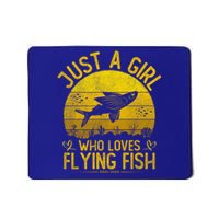 Vintage Flying Fish Just A Who Loves Flying Fish Gift Mousepad