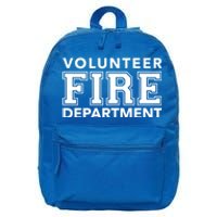 Volunteer Firefighter Fire Rescue Department Duty Gift 16 in Basic Backpack