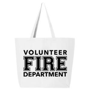 Volunteer Firefighter Fire Rescue Department Duty Gift 25L Jumbo Tote