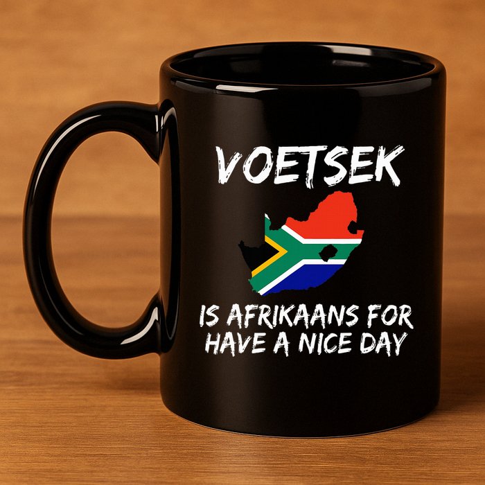 Voetsek Funny For South African Expats 11oz C Handle Ceramic Mug