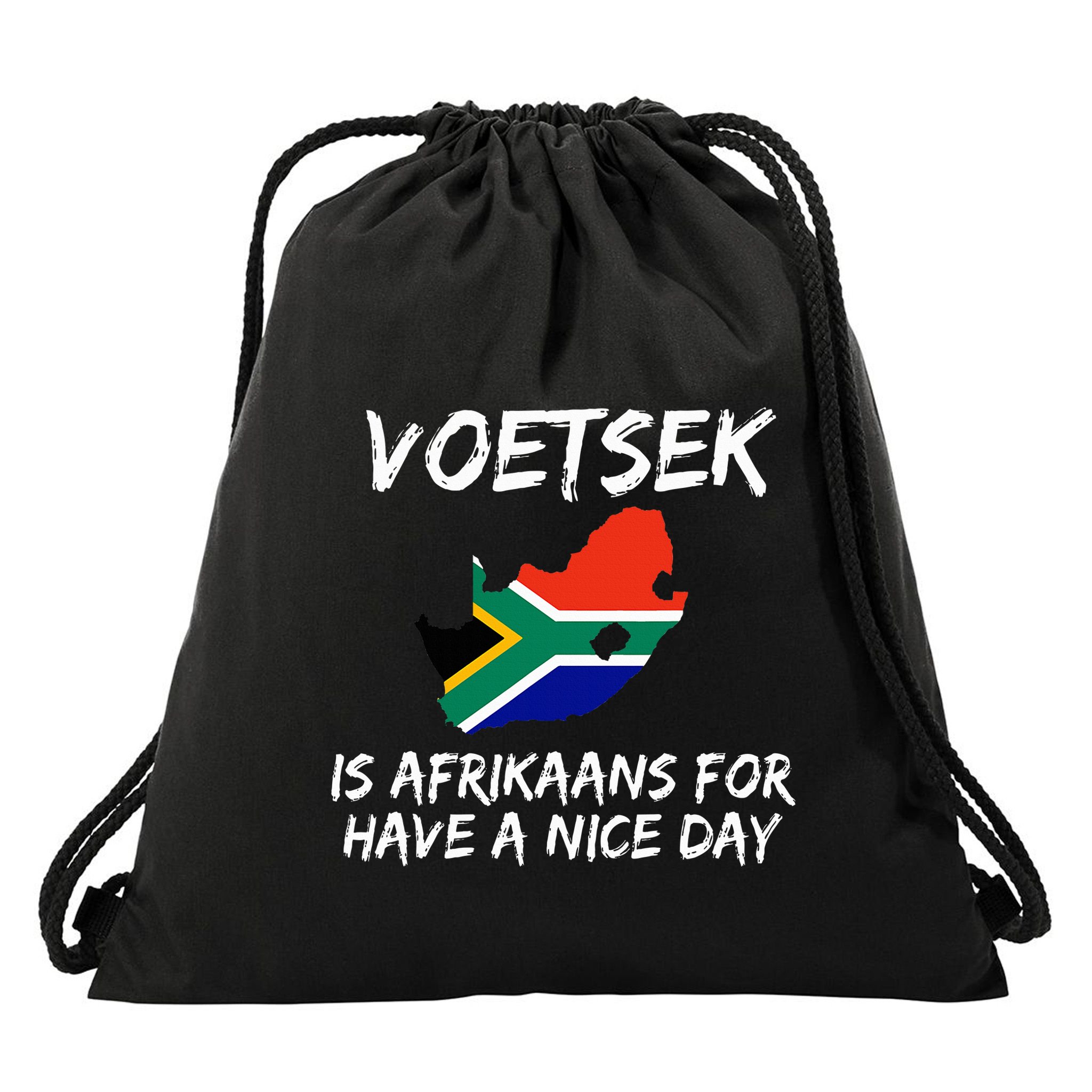 Voetsek Funny For South African Expats Drawstring Bag
