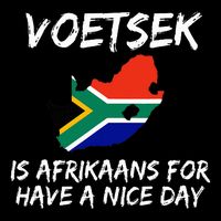 Voetsek Funny For South African Expats Flat Bill Trucker Hat