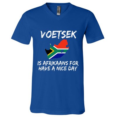 Voetsek Funny For South African Expats V-Neck T-Shirt