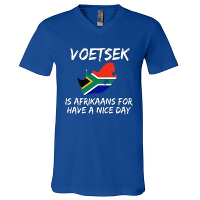 Voetsek Funny For South African Expats V-Neck T-Shirt