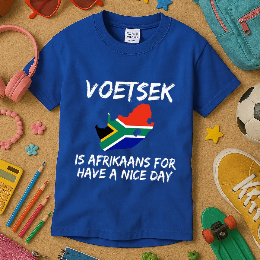Voetsek Funny For South African Expats Kids T-Shirt
