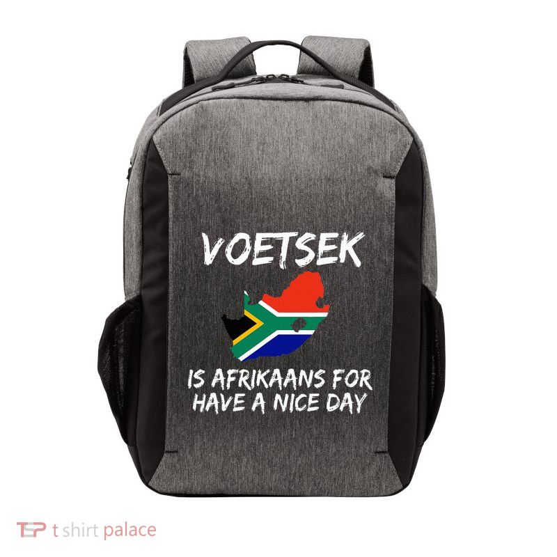 Voetsek Funny For South African Expats Vector Backpack