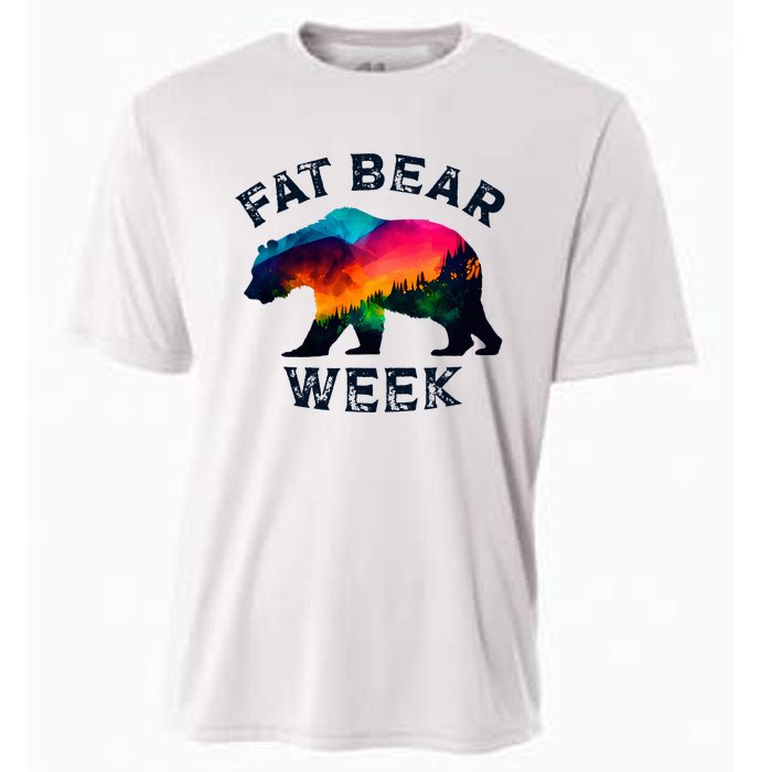 Vintage Funny Fat Bear Week Cooling Performance Crew T-Shirt