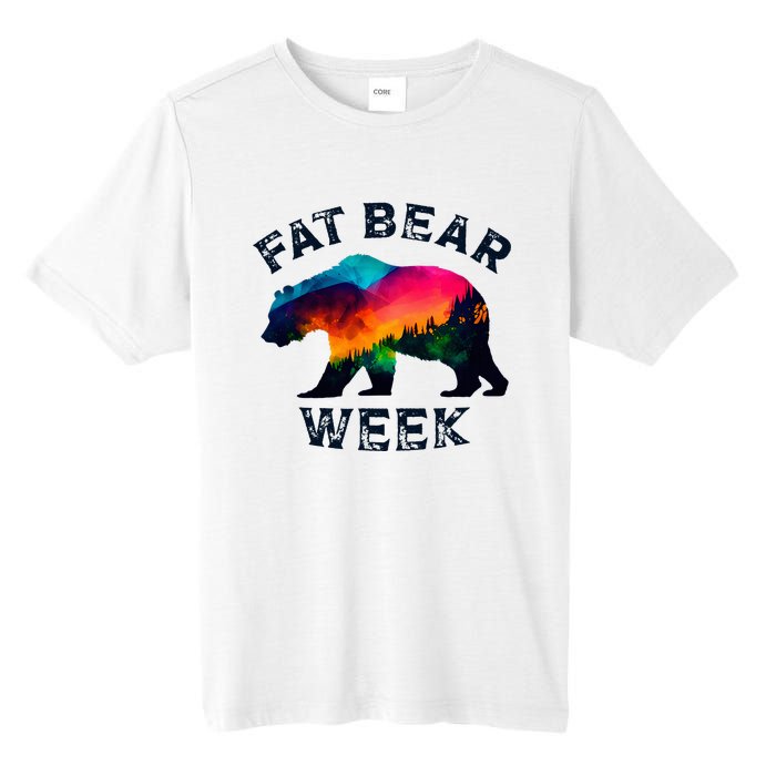 Vintage Funny Fat Bear Week Tall Fusion ChromaSoft Performance T-Shirt